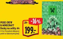 Albert PIXIE CREW & MINECRAFT Desky na sešity A4 nabídka