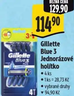 Albert Gillette Blue 3 Jednorázové holítko nabídka
