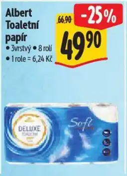 Albert Albert Toaletní papír nabídka