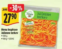 Albert Menu inspirace Julienne mrkev nabídka