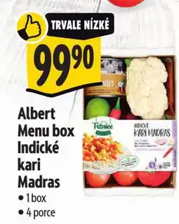 Albert Albert Menu box Indické kari Madras nabídka