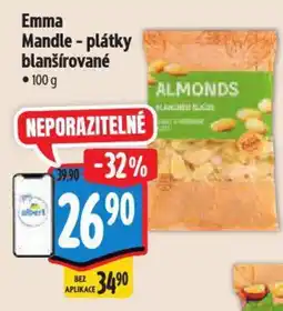 Albert Emma Mandle - plátky blanšírované nabídka