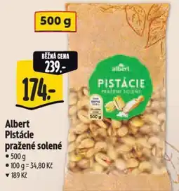 Albert Albert Pistácie pražené solené nabídka