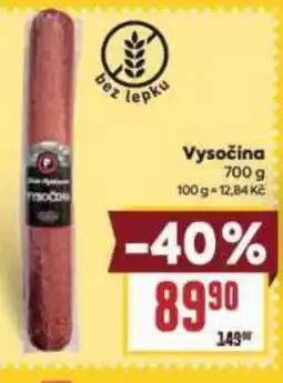 Billa Vysočina nabídka