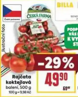 Billa Rajčata koktejlová nabídka