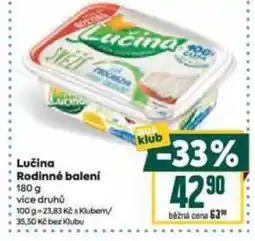 Billa Lučina Rodinné balení nabídka