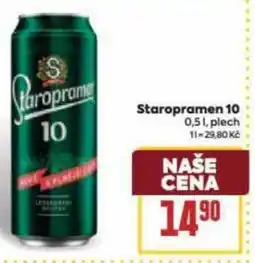 Billa Staropramen 10 nabídka