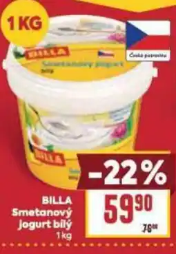 Billa BILLA Smetanový Jogurt bilý nabídka