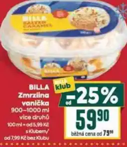 Billa BILLA Zmrzlina vanička nabídka
