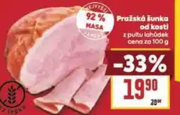 Billa Pražská šunka od kosti nabídka