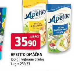 Terno Apetito omáčka 150g, vybrané druhy nabídka