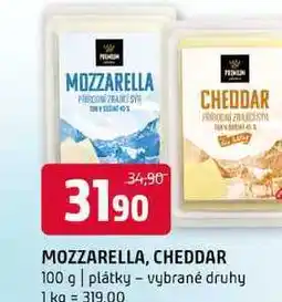 Terno Mozzarella cheddar 100 g plátky vybrané druhy nabídka