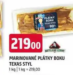 Terno Marinované plátky boku texas styl 1kg nabídka