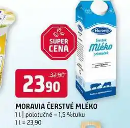 Terno Moravia čerstvé mléko 1l polotučné 1,5 %tuku nabídka