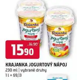 Terno Krajanka jogurtový nápoj 230 ml vybrané druhy nabídka