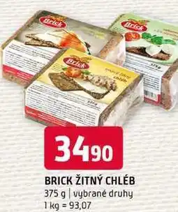 Terno Brick žitný chléb 375 g vybrané druhy nabídka