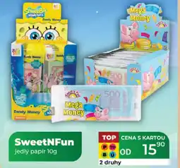 Tamda Foods SweetNFun jedlý papír nabídka