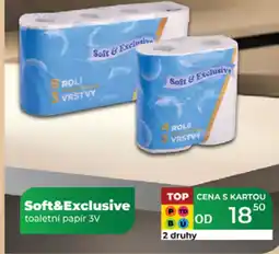 Tamda Foods Soft&Exclusive toaletní papír 3V nabídka