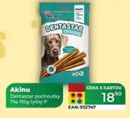 Tamda Foods Akinu Dentastar pochoutky tyčky P nabídka