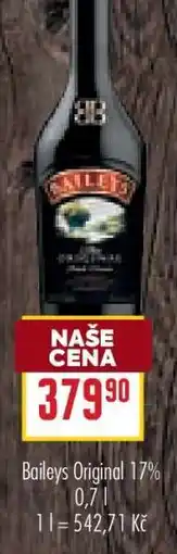 Billa Baileys Original 17% nabídka