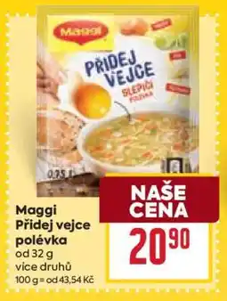 Billa Maggi Přidej vejce polévka nabídka