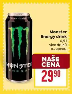 Billa Monster Energy drink nabídka