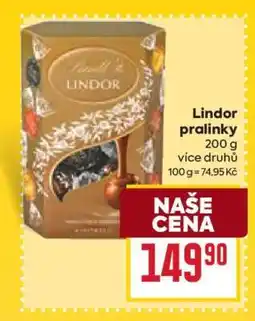 Billa Lindor pralinky nabídka