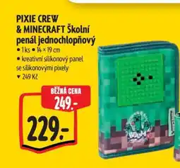 Albert PIXIE CREW & MINECRAFT Školní penál jednochochlopňový nabídka
