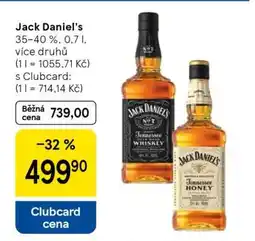 Tesco Jack Daniel‘s nabídka