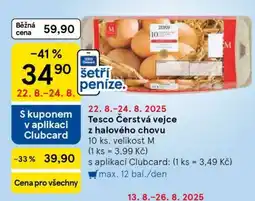 Tesco Tesco Čerstvá vejce z halového chovu nabídka