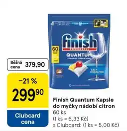 Tesco Finish Quantum Kapsle do myčky nádobí citron nabídka