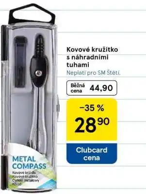 Tesco Kovové kružítko s náhradními tuhami nabídka