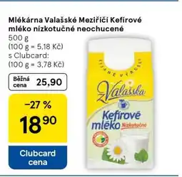 Tesco Mlékárna Valašské Meziříčí Kefírové mléko nízkotučné neochucené nabídka