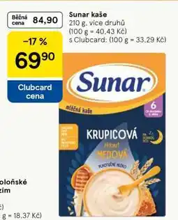 Tesco Sunar Kaše nabídka