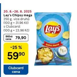 Tesco Lay's Chipsy mega nabídka