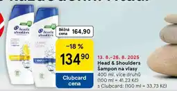 Tesco Head&Shoulders šampon na vlasy nabídka