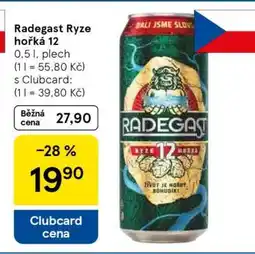 Tesco Radegast Ryze Hořká 12 nabídka