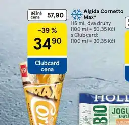 Tesco Algida Cornetto Max nabídka