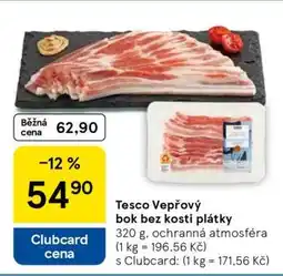 Tesco Tesco Vepřový bok bez kosti plátky nabídka
