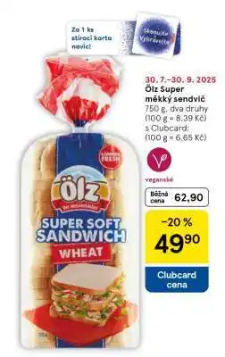 Tesco Ölz Super měkký sendvič nabídka