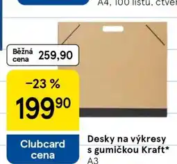 Tesco Desky na výkresy s gumičkou Kraft A3 nabídka