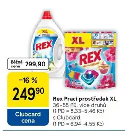 Tesco Rex Prací prostředek XL nabídka