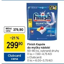 Tesco Finish Kapsle do myčky nádobí nabídka
