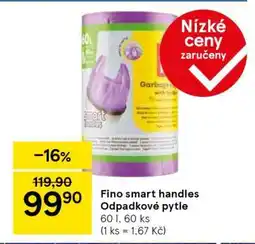 Tesco Fino smart handles Odpadkové pytle nabídka