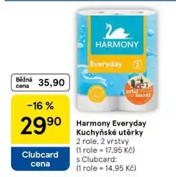 Tesco Harmony Everyday Kuchyňské utěrky nabídka