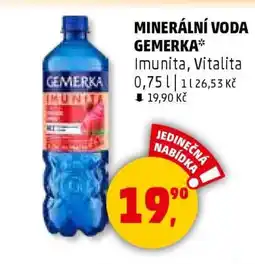 Penny Market MINERÁLNÍ VODA GEMERKA nabídka