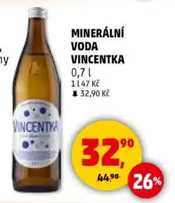 Penny Market MINERÁLNÍ VODA VINCENTKA nabídka