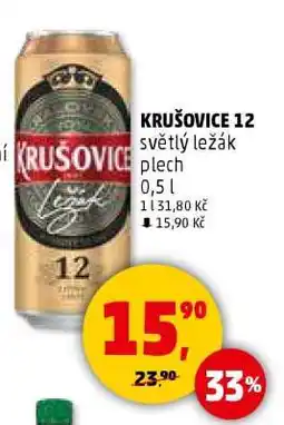 Penny Market KRUŠOVICE 12 světlý ležák plech nabídka