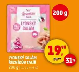 Penny Market Lyonký salám Řezníkův talíř nabídka