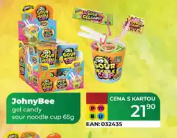 Tamda Foods JohnyBee gel candy sour noodle cup nabídka